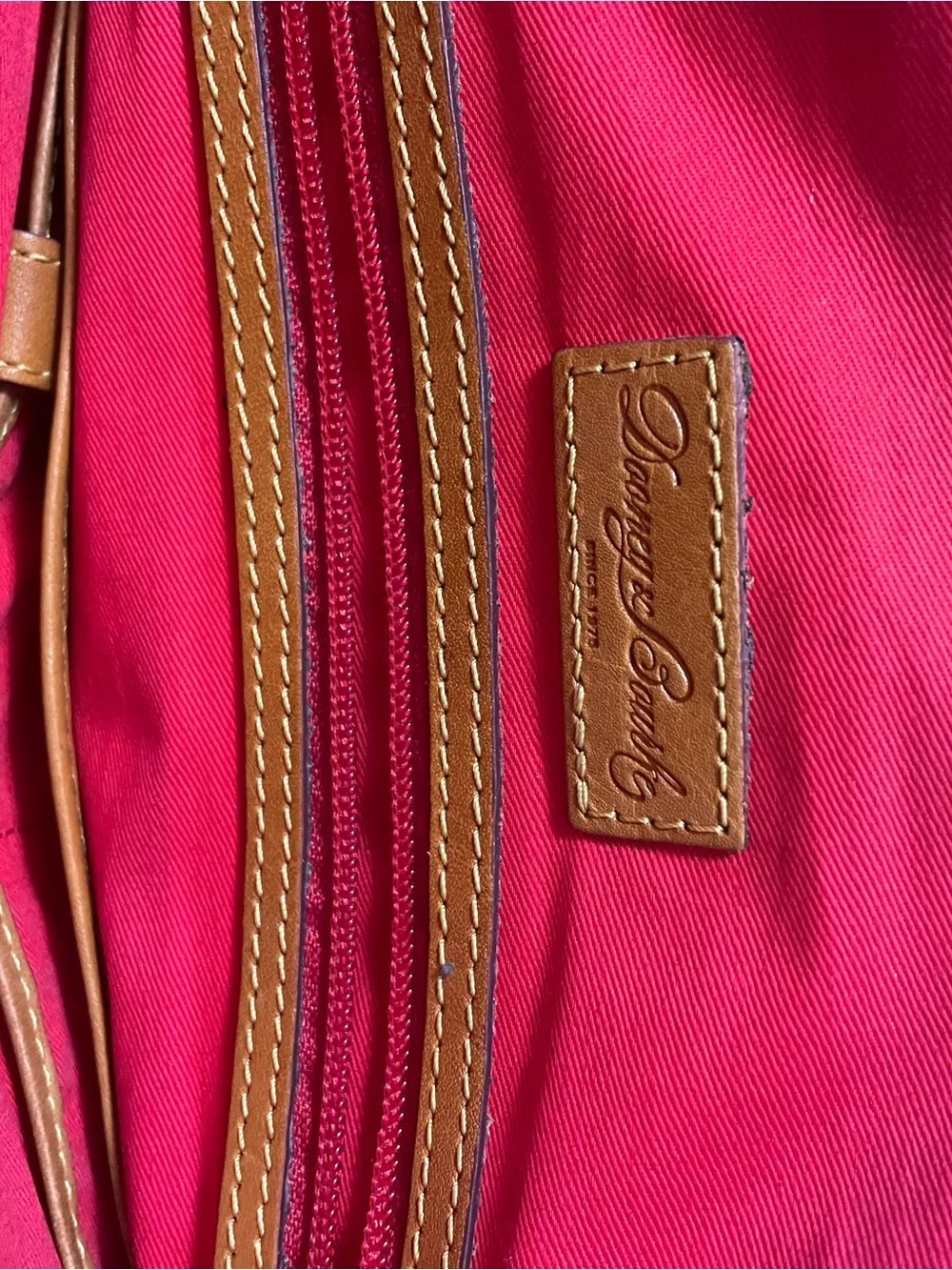 Dooney & Bourke Tan Pebbled Leather Shoulder Bag - Picture 4 of 10